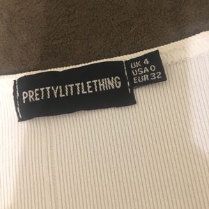 White fitted midi dress. Brand new never worn.